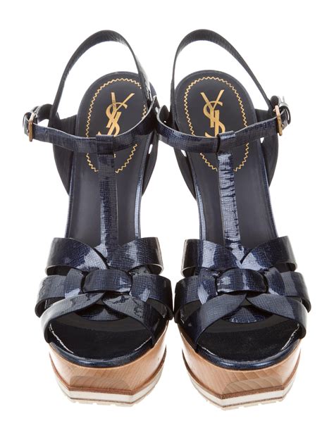 ysl tribute sandal size 11|YSL tribute platform sandals.